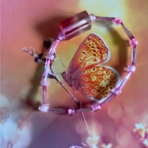 Pink Beaded Bracelet